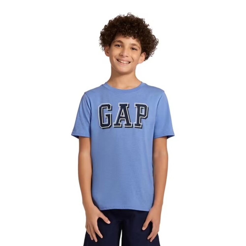 Gap Logo Graphic Tshirt Blue Kids Medium / 8 Basic Classic NEW